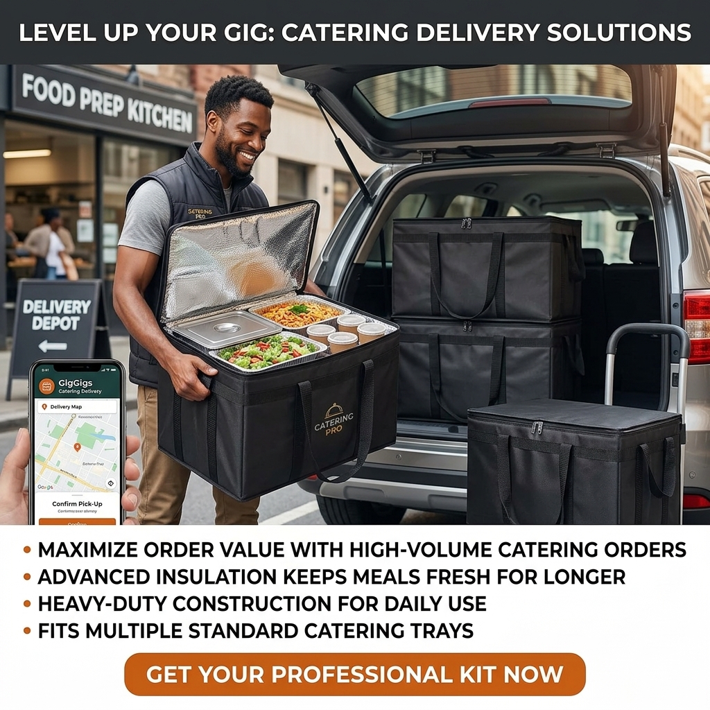 Bodaon 5-Pack Insulated Food Delivery Bag for Hot and Cold