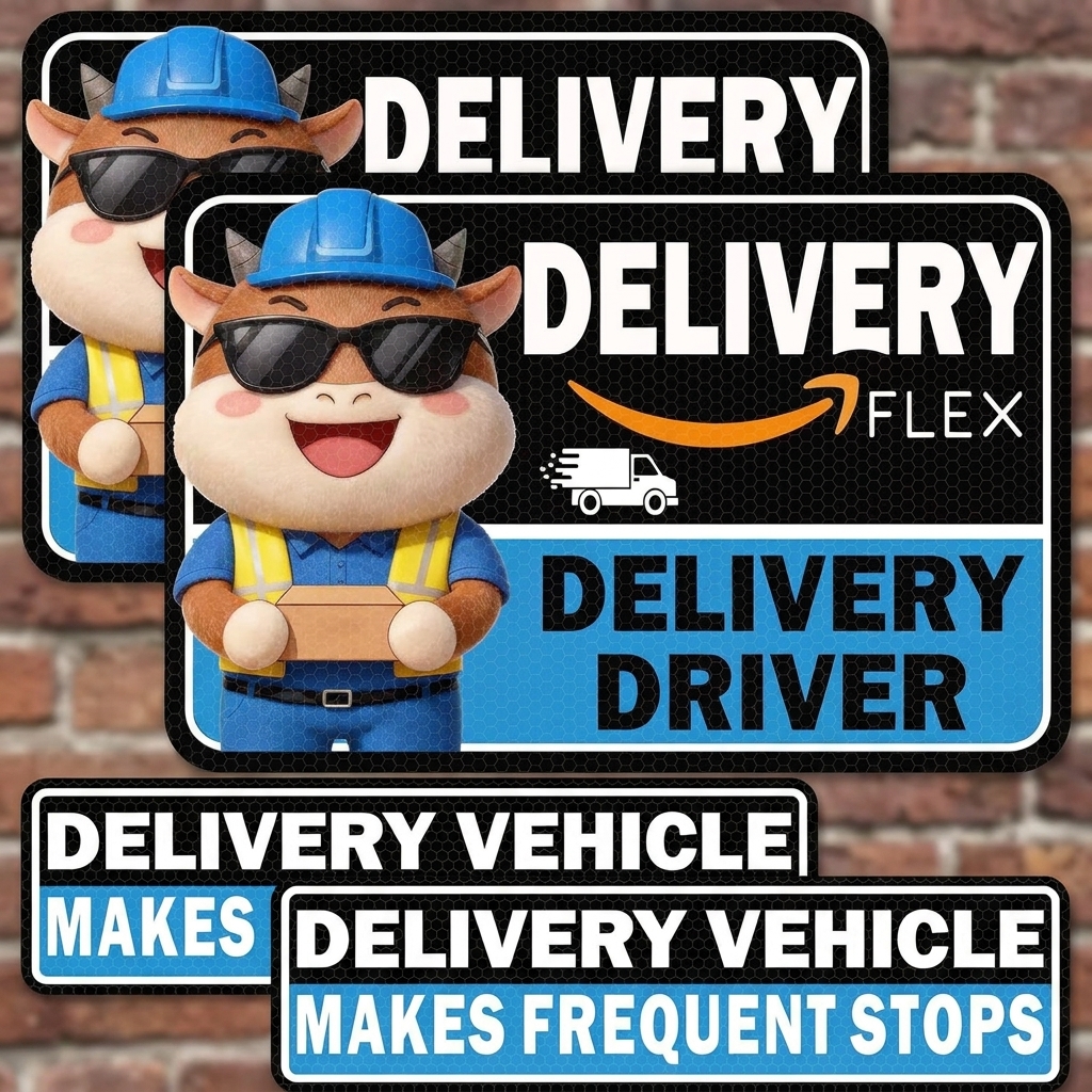 Delivery Driver Magnetic Car Sign